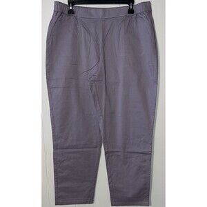 Denim And Company Pull-On Pants  Women’s Size Large Lavender Purple W/Pockets